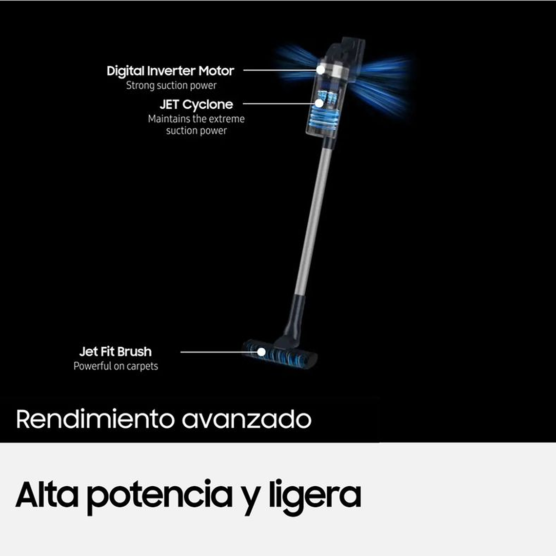 ASPIRADORA STICK JET 60 150W/EMBALAJE DAÑADO 4