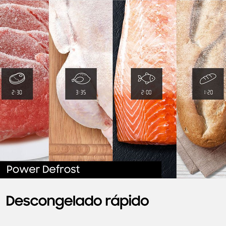 MICROONDAS CON POWER DEFROST 32 LITROS NEGRO - MW4000D / EMBALAJE DAÑADO 5