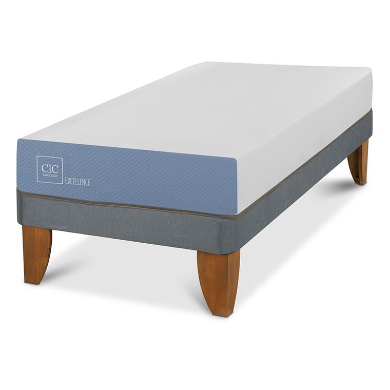 CAMA EUROPEA EXCELLENCE 1 PLAZA / SUCIO LEVE - EMBALAJE DAÑADO 1