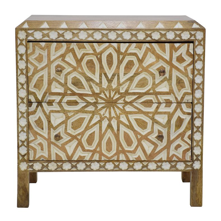 VELADOR CAROLINA 2 CAJONES / RAYADO LEVE - SUCIO FÁCIL DE QUITAR - EMBALAJE DAÑADO 1