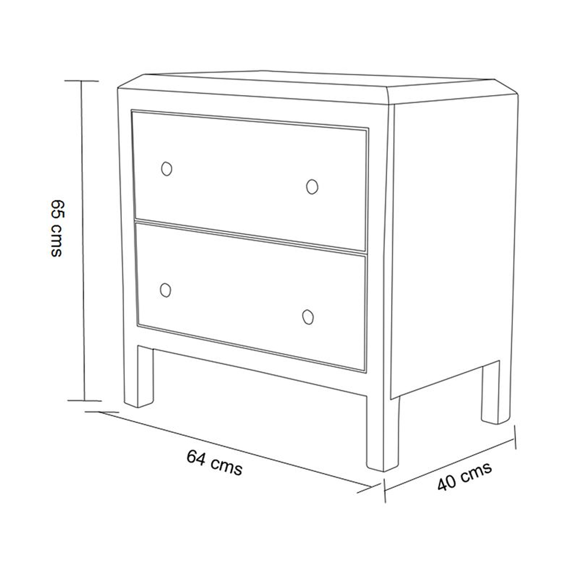 VELADOR CAROLINA 2 CAJONES / RAYADO LEVE - SUCIO FÁCIL DE QUITAR - EMBALAJE DAÑADO 7