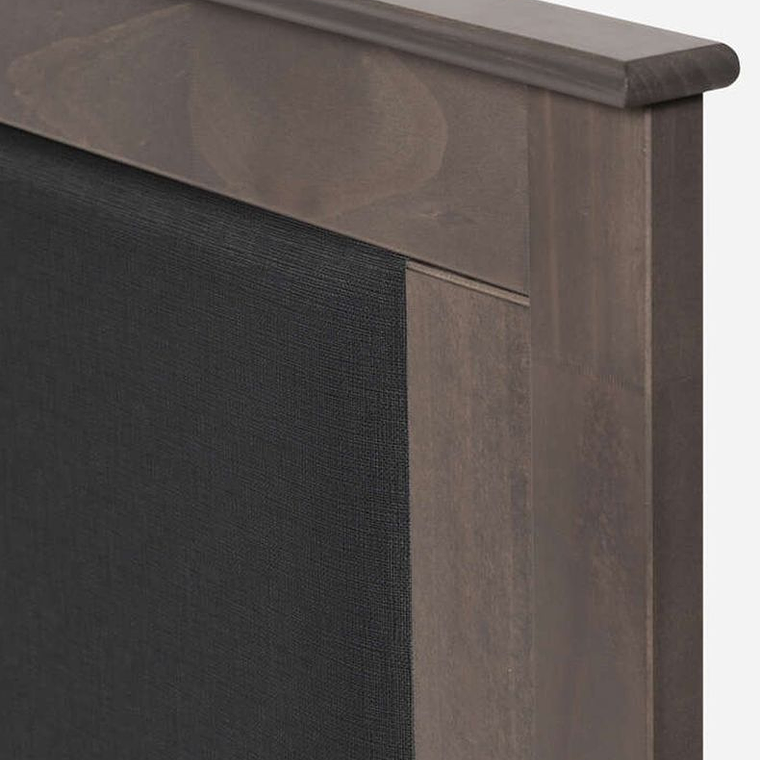 SET MUEBLES RACHEL 2 PLAZAS GRIS / 1 VELADOR CON GOLPE LEVE EN PARTE FRONTAL PERFIL - EMBALAJE DAÑADO 4