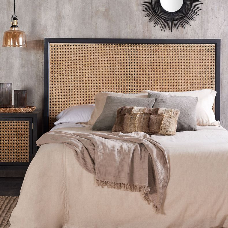 RESPALDO MALTA RATÁN KING / PATA CON PELADURA - EMBALAJE DAÑADO 9