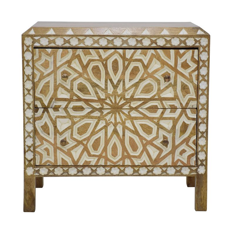 VELADOR CAROLINA 2 CAJONES / RAYADO LEVE - SUCIO FÁCIL DE QUITAR - EMBALAJE DAÑADO 4