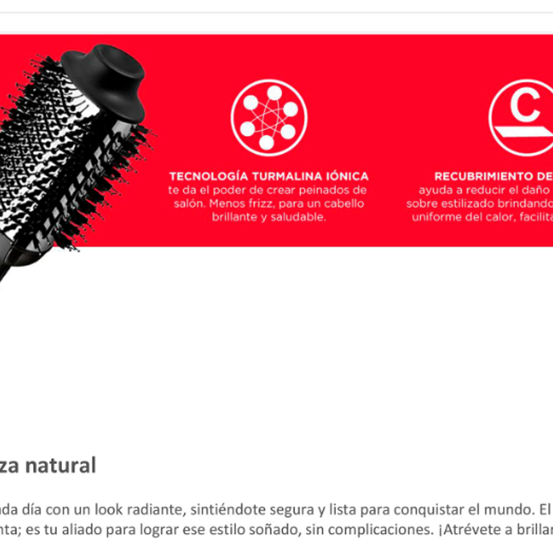 CEPILLO ALISADOR ONE STEP SECADOR Y VOLUMINIZADOR TITANIO / EMBALAJE DAÑADO 8