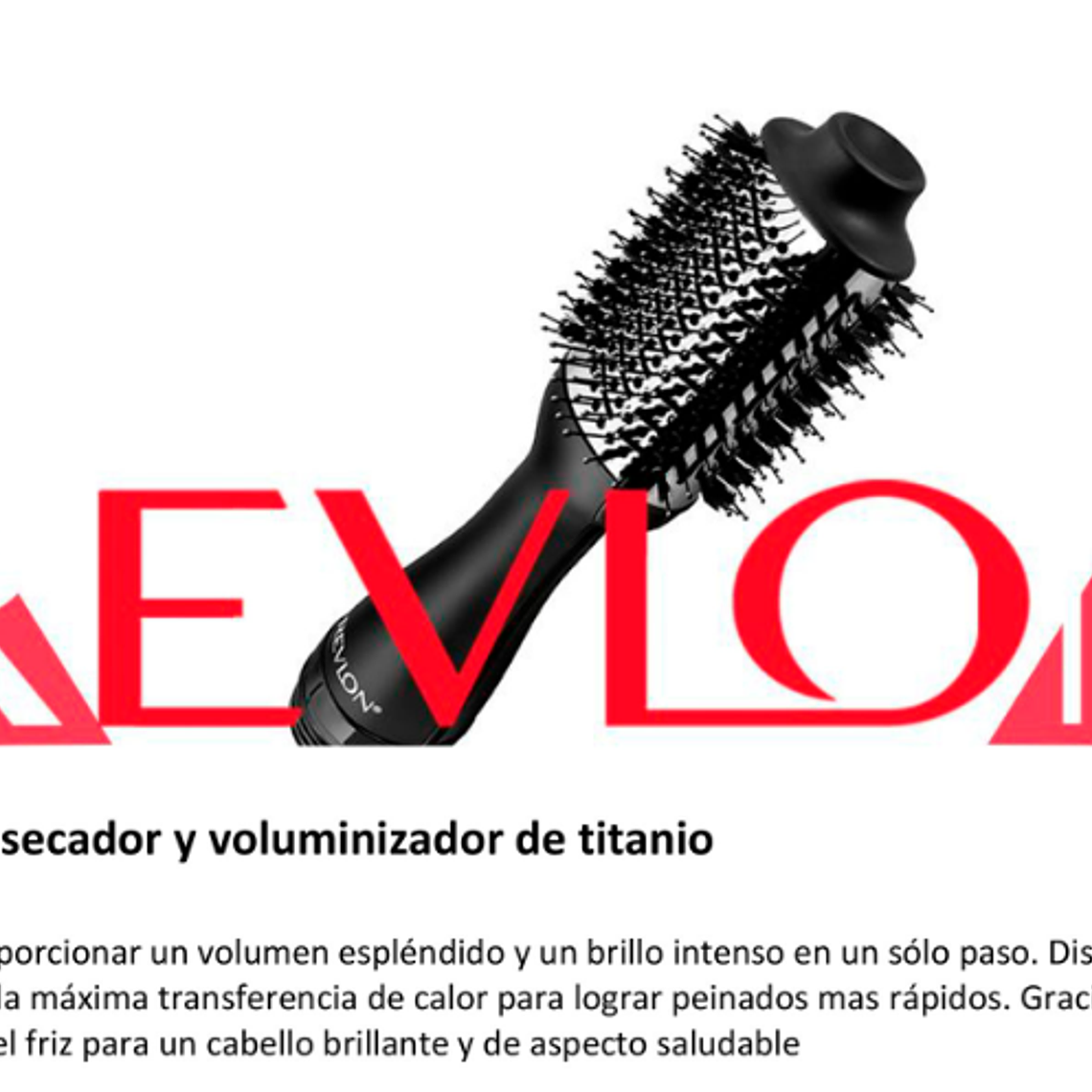 CEPILLO ALISADOR ONE STEP SECADOR Y VOLUMINIZADOR TITANIO / EMBALAJE DAÑADO 6