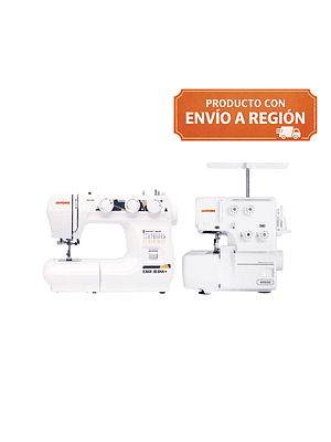 MÁQUINA DE COSER EASY JEANS PLUS + MÁQUINA  OVERLOCK/ EMBALAJE DAÑADO