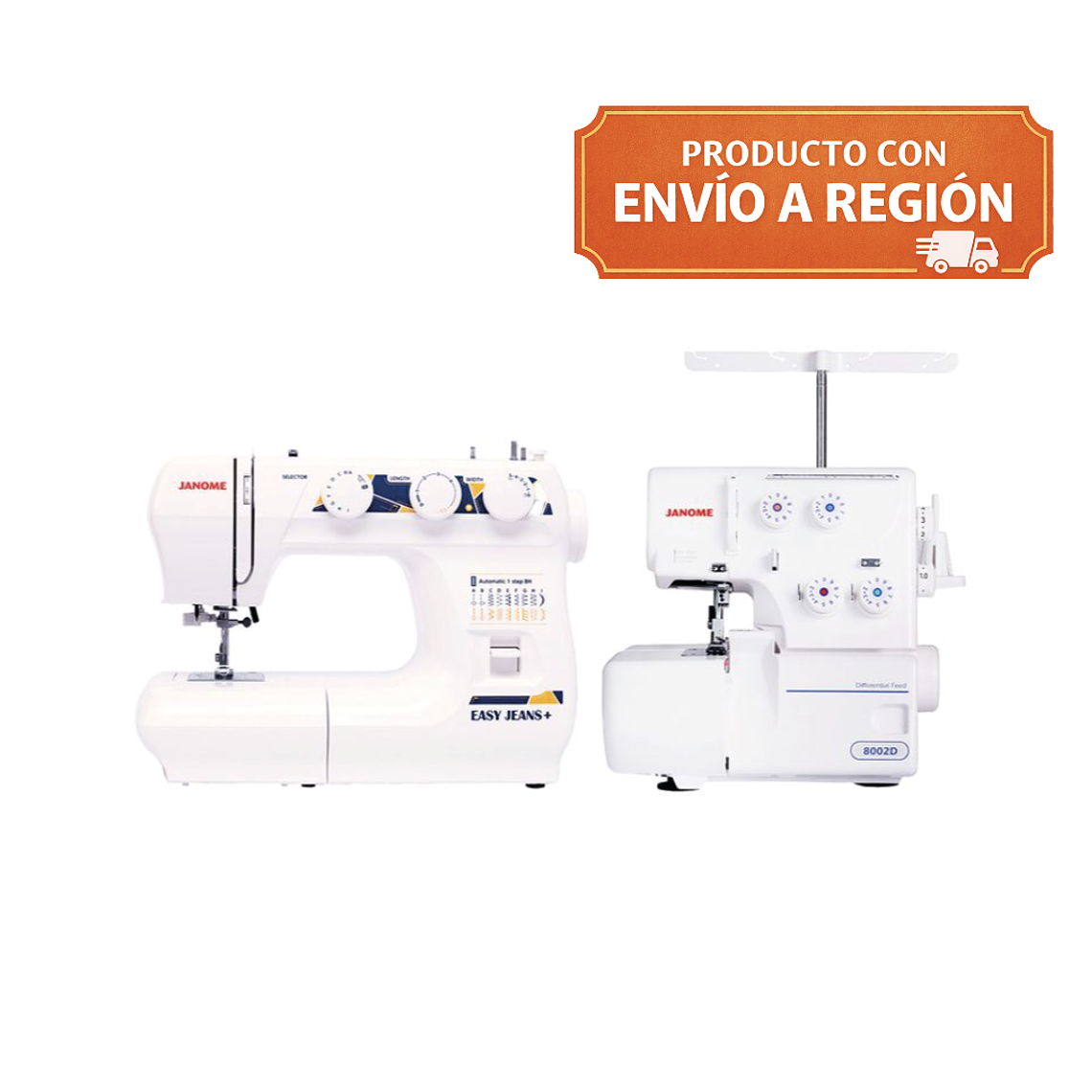 MÁQUINA DE COSER EASY JEANS PLUS + MÁQUINA  OVERLOCK/ EMBALAJE DAÑADO 1