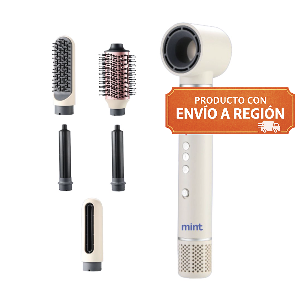 SECADOR DE PELO MULTISTYLER 6 EN 1 MHR-015 BLANCO / EMBALAJE DAÑADO 1