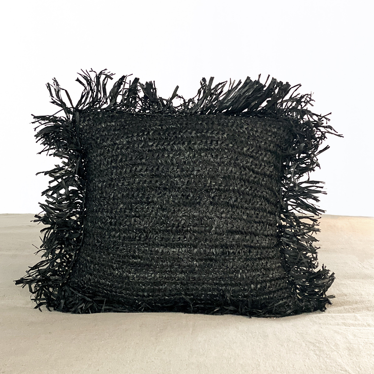 FUNDA COJÍN UBUD NEGRO (40x40 cm) 1