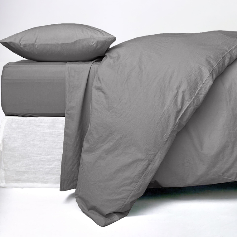 CUBREPLUMÓN ALGODÓN AVA - DARK GREY  1