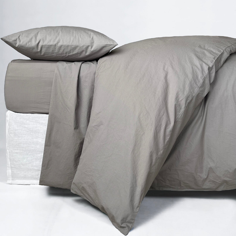 CUBREPLUMÓN ALGODÓN AVA - TAUPE  1