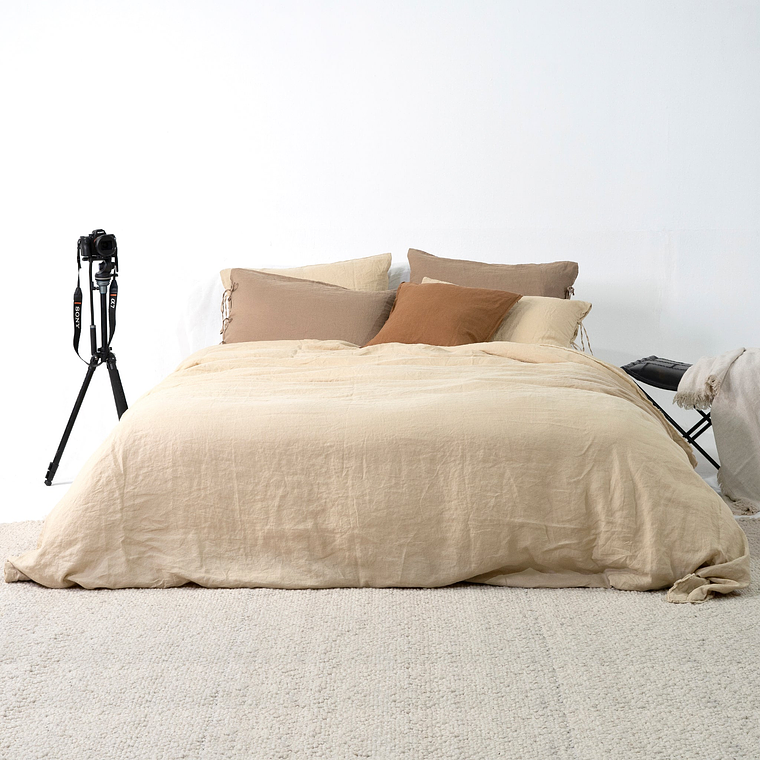 CUBREPLUMÓN LINO MAIA - CARMEL (1.5 PLAZAS) 1