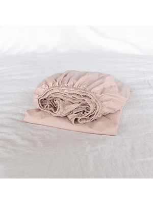 SÁBANA BAJERA ALGODÓN AVA - ROSA PALO 