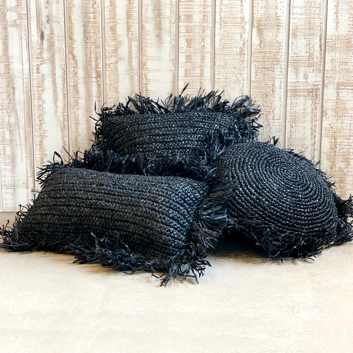 FUNDA COJÍN KUTA NEGRO (50x30 cm) 2