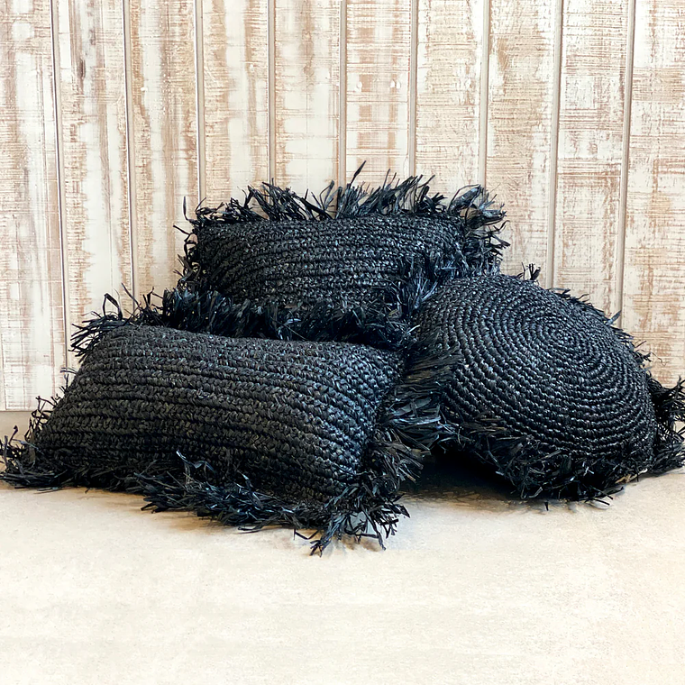 FUNDA COJÍN KUTA NEGRO (50x30 cm) 2