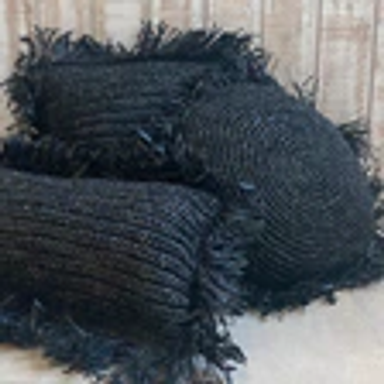 FUNDA COJÍN KUTA NEGRO (50x30 cm) 3