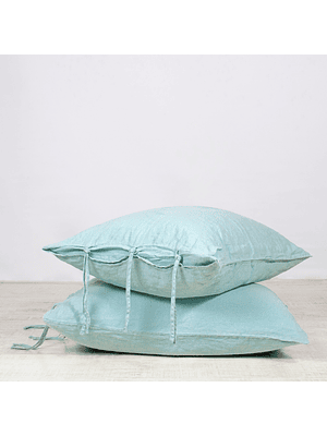 FUNDA LINO LILAH - TURQUESA AMARRAS  (1 UNIDAD)