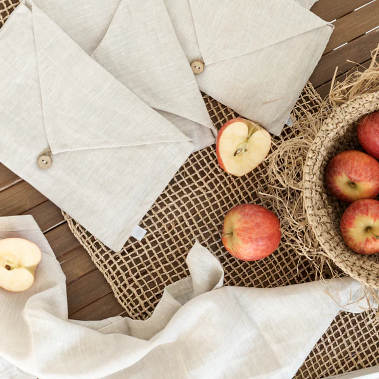 TOALLA DE LINO - NATURAL (45x70 cm) 3