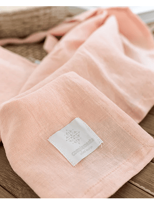 TOALLA DE LINO - ROSADO (45x70 cm)