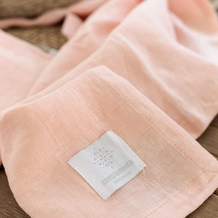 TOALLA DE LINO - ROSADO (45x70 cm) 2