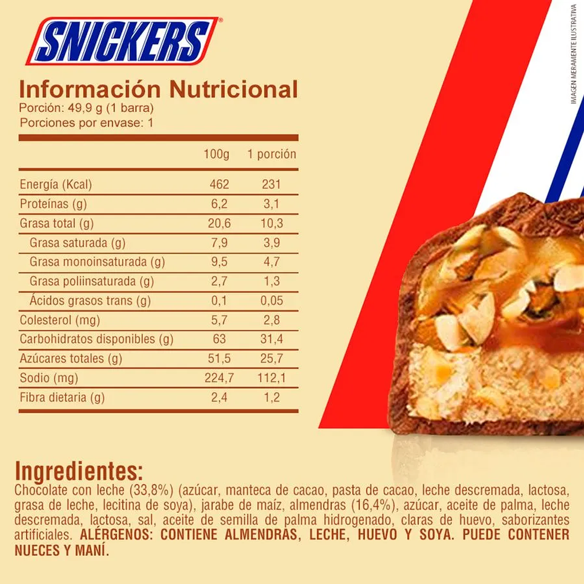 DISPLAY 24 UNIDADES DE SNICKERS ALMENDRA (43,4 G) - VENCIMIENTO 09/08/2026 4