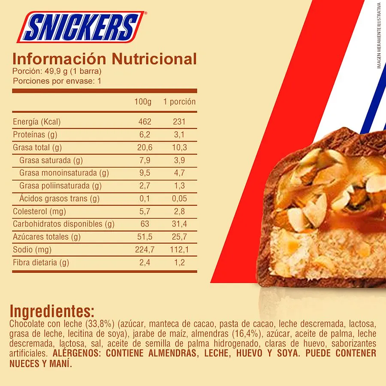 DISPLAY 24 UNIDADES DE SNICKERS ALMENDRA (43,4 G) - VENCIMIENTO 09/08/2026 4