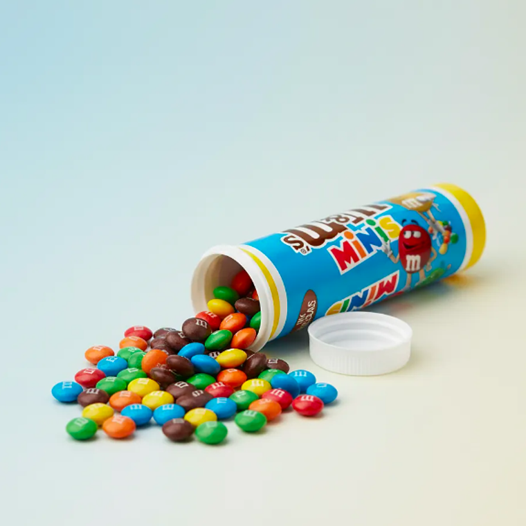 DISPLAY 24 UNIDADES TUBOS M&MS MILK MINIS (31 G) - VENCIMIENTO 18/09/2026 3