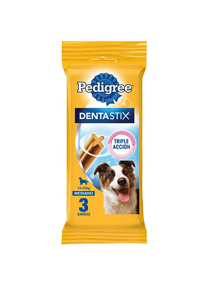 CAJA 18 BOLSAS DE 3 STICKS PEDIGREE DENTASTIX RAZAS MEDIANAS (77 G) - VENCIMIENTO 25/07/2026