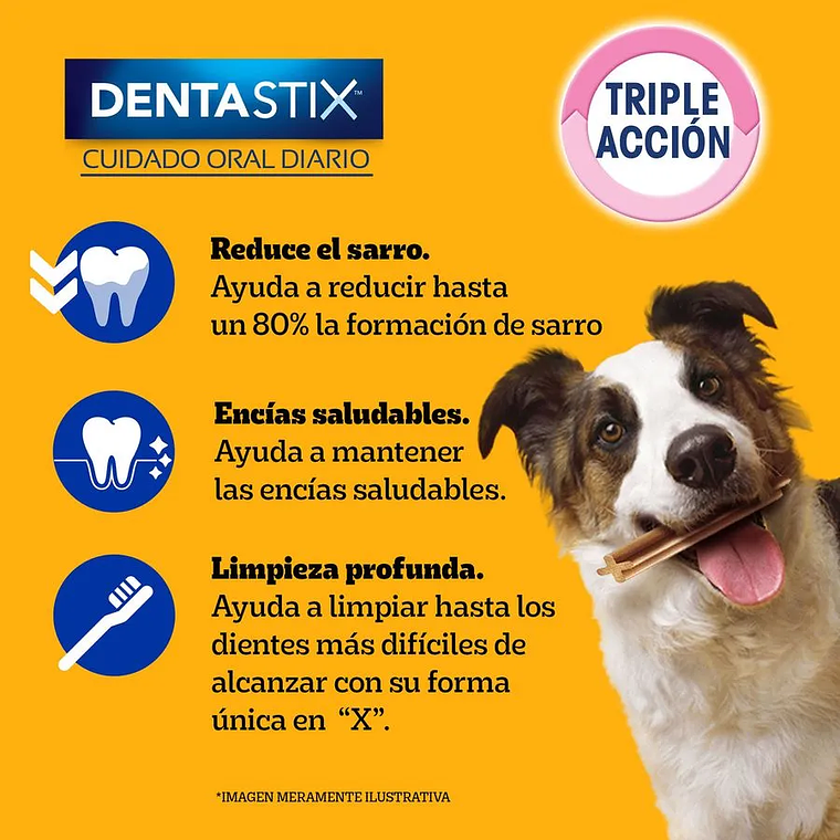 CAJA 18 BOLSAS DE 3 STICKS PEDIGREE DENTASTIX RAZAS MEDIANAS (77 G) - VENCIMIENTO 25/07/2026 2