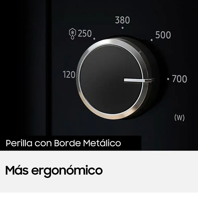 MICROONDAS MANUAL 20 LITROS 650W MS20A3010AL/ZS NEGRO / CUBIERTA ABOLLADA LEVE COSTADO SUPERIOR - EMBALAJE DANADO 7