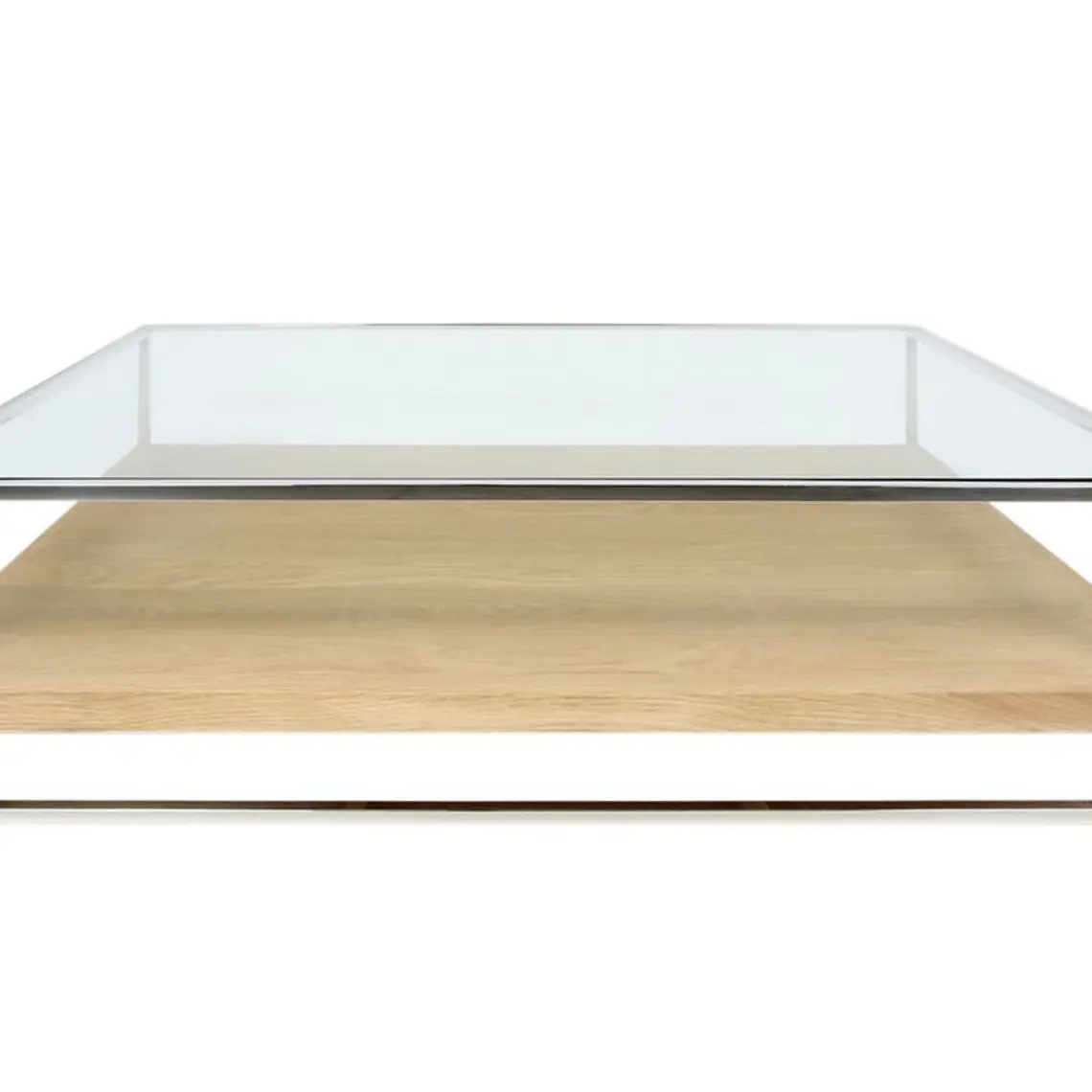 MESA DE CENTRO SAINT LUKE 100X150 CM CAFÉ CLARO PIEZA METALLICA / CON RAYA LEVE  - EMBALAJE DAÑADO 2