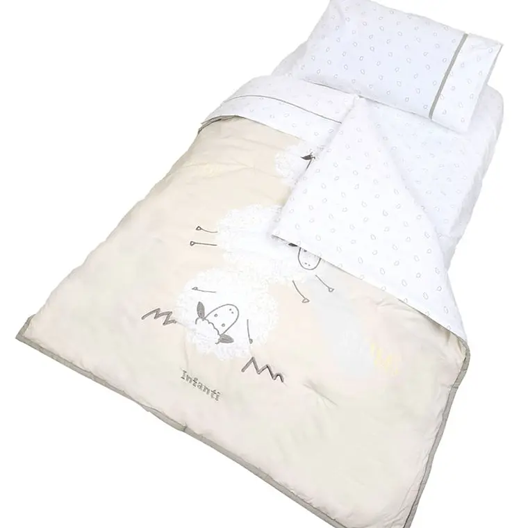 SET CUNA PLAYARD OVEJAS TELA / CON SUCIEDAD MINIMA - EMBALAJE DAÑADO 3