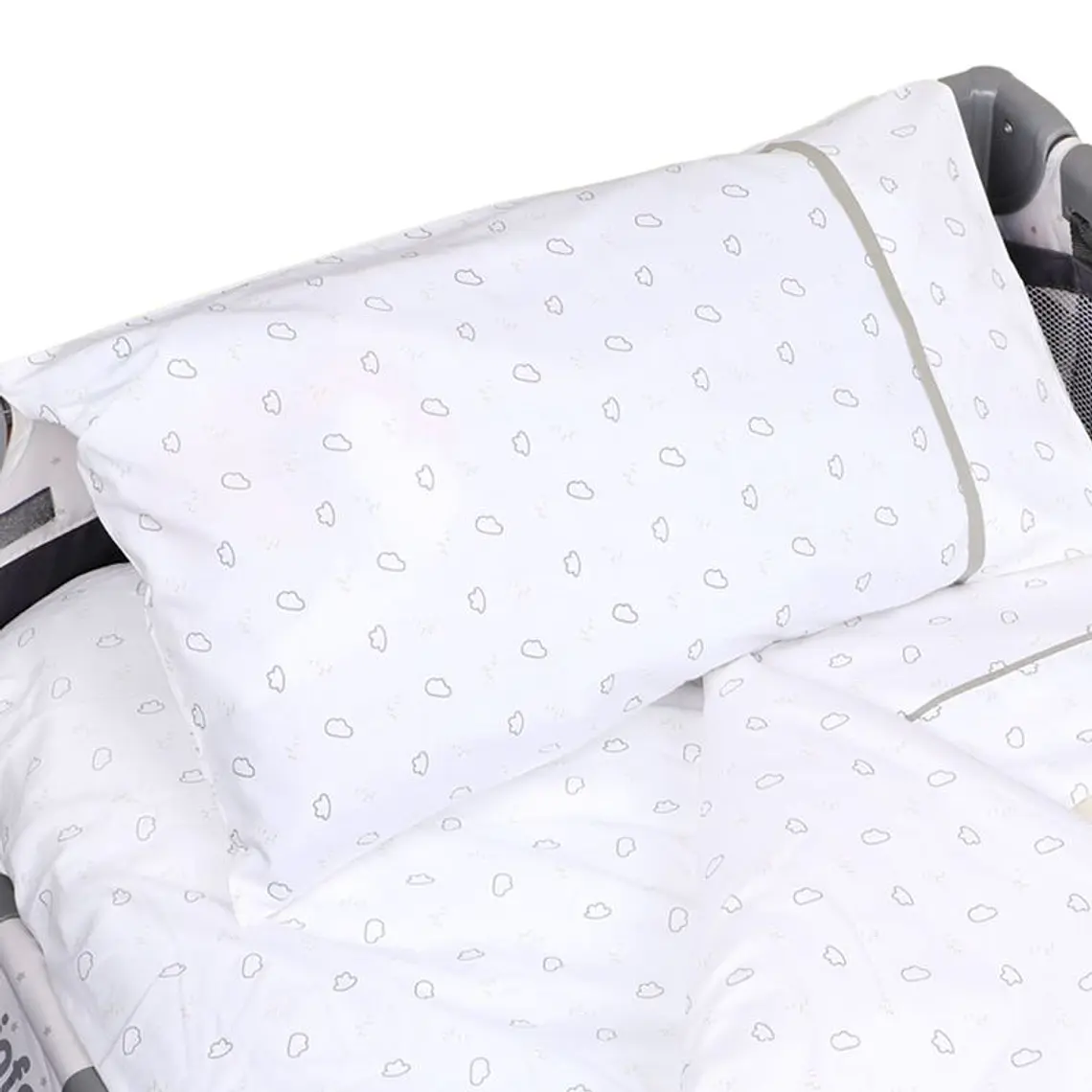 SET CUNA PLAYARD OVEJAS TELA / CON SUCIEDAD MINIMA - EMBALAJE DAÑADO 4