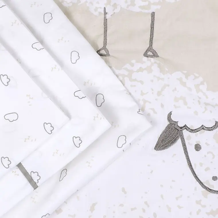 SET CUNA PLAYARD OVEJAS TELA / CON SUCIEDAD MINIMA - EMBALAJE DAÑADO 7