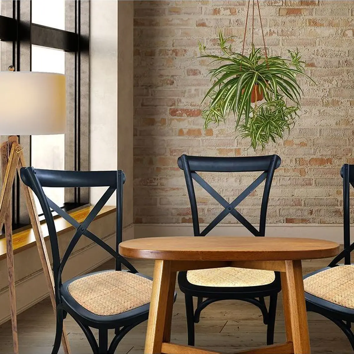 PACK 2 SILLAS DANUBIO NEGRO / PIQUETES LEVES EN EL BORDE FRONTAL DE UNA SILLA - EMBALAJE DAÑADO 2