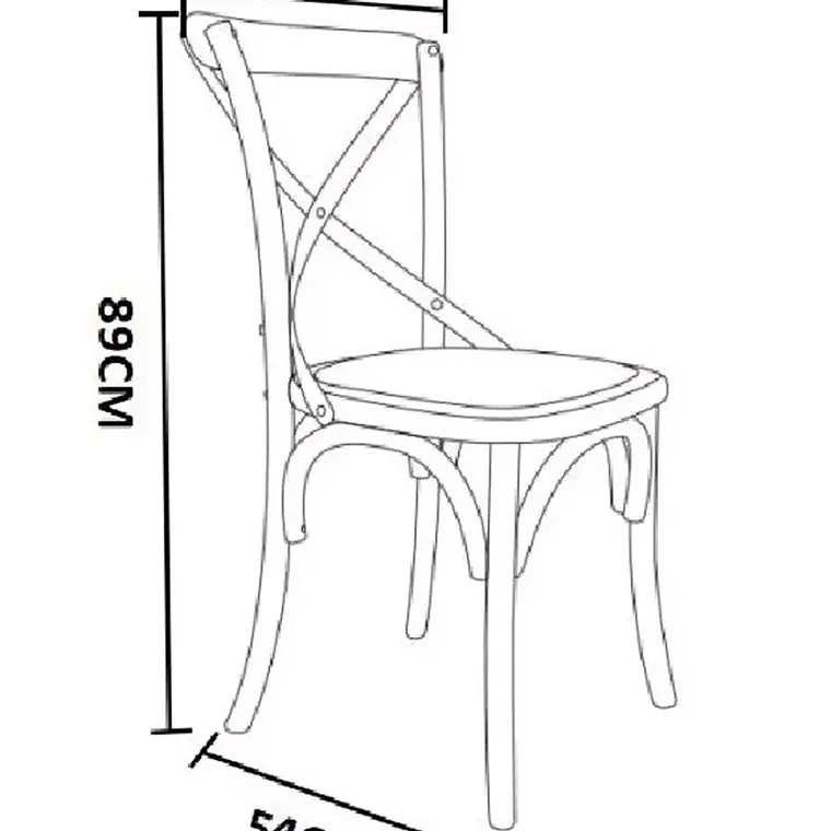 PAR DE SILLAS DANUBIO / PELADURA LEVE EN ASIENTO  - EMBALAJE DAÑADO 3