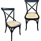 PACK 2 SILLAS DANUBIO NEGRO / PIQUETES LEVES EN EL BORDE FRONTAL DE UNA SILLA - EMBALAJE DAÑADO - Miniatura 4