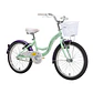 BICICLETA INFANTIL PRINCESS ARO 20' VERDE NIÑA / ABOLLADURA CANASTO - Miniatura 3