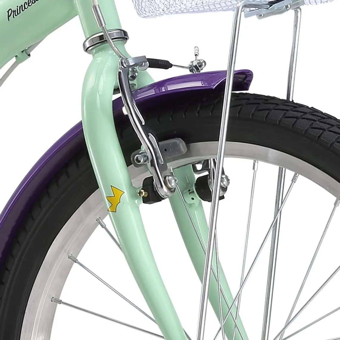 BICICLETA INFANTIL PRINCESS ARO 20' VERDE NIÑA / ABOLLADURA CANASTO 4