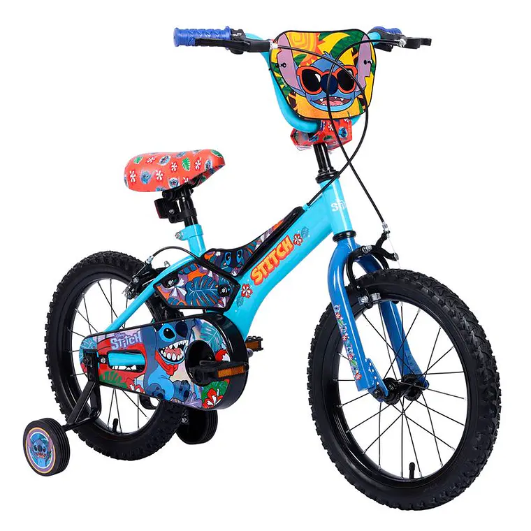 BICICLETA INFANTIL STITCH ARO 16' / DETALLES MÍNIMOS EN EL MARCO  - EMBALAJE DAÑADO 2