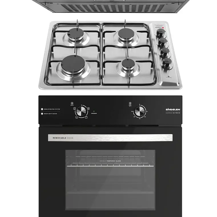 KIT EMPOTRABLE 157 HORNO 57 LTS + ENCIMERA SLIM STYLE + CAMPANA ELEGANZZA / EMBALAJE DAÑADO 1