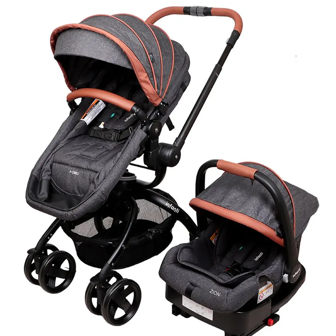 COCHE TRAVEL SYSTEM I-GIRO 2G BRIGHT BLACK / EMBALAJE DAÑADO 1