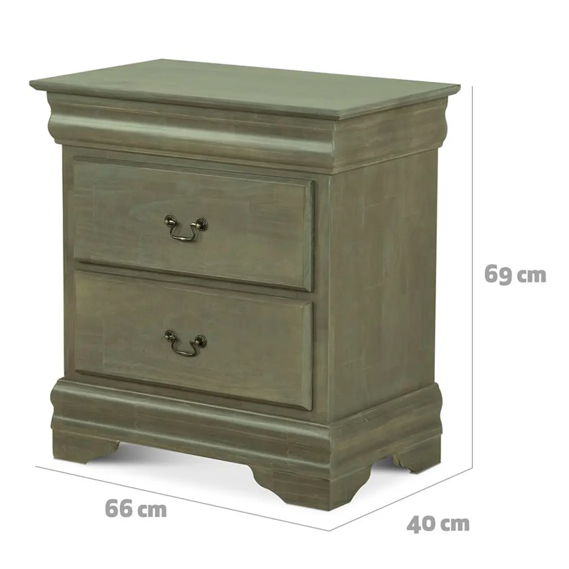 VELADOR MIRO VERDE OLIVO / PIQUETE LEVE PARTE FRONTAL - EMBALAJE DAÑADO 2