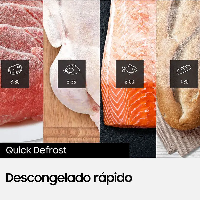 MICROONDAS CON QUICK DEFROST 23 LITROS / EMBALAJE DAÑADO 7