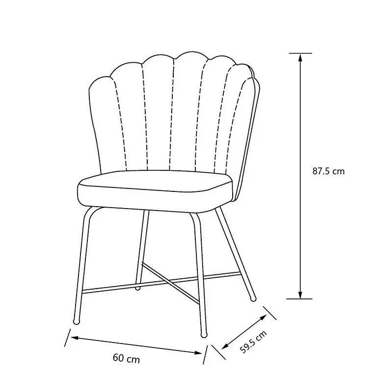 SILLA COMEDOR MERMAID / TAPIZ SUCIO - SIN EMBALAJE 3