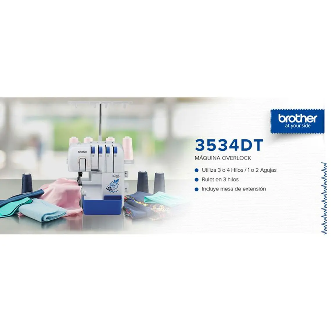 MÁQUINA OVERLOCK 3534D / EMBALAJE DAÑADO 11