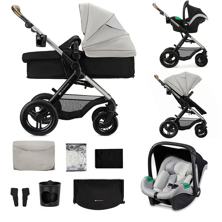 COCHE TRAVEL SYSTEM MOOV2 XL AIR MOON GREY / EMBALAJE DAÑADO 5