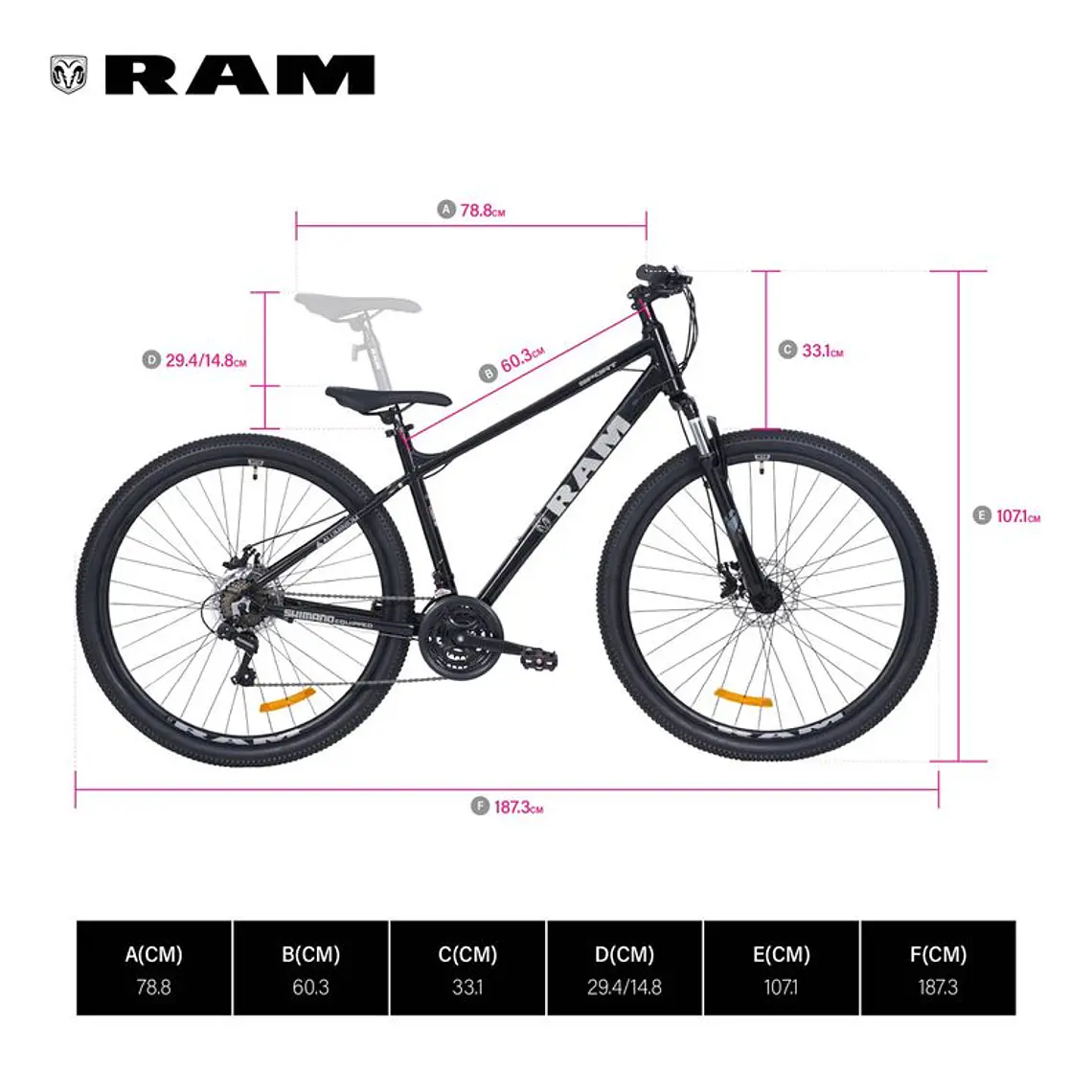 BICICLETA MTB SPORT ARO 29