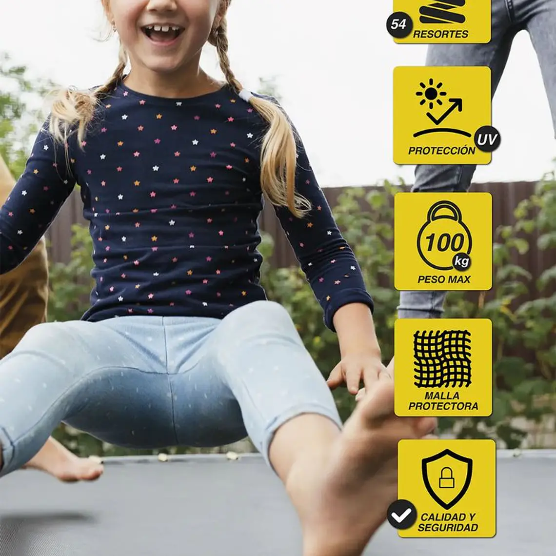 CAMA ELÁSTICA 305 CM AZUL / EMBALAJE DAÑADO 6